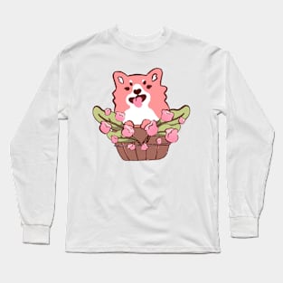 Corgi Basket Long Sleeve T-Shirt